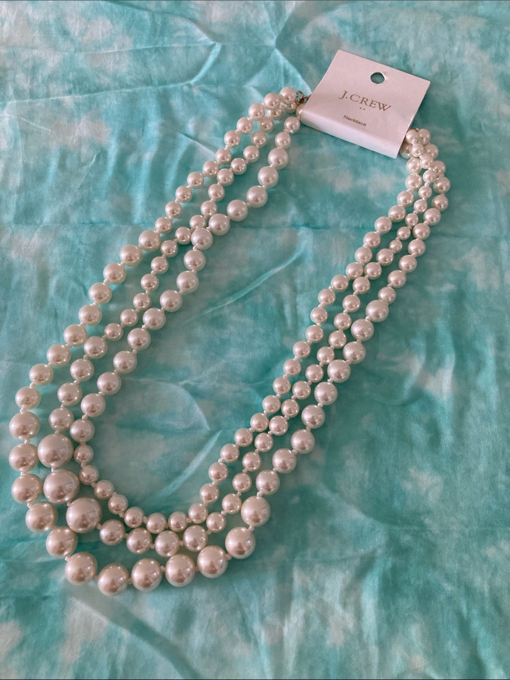 JCrew Factory multi strand pearl statement necklace